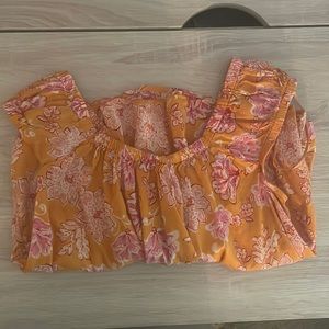 flower print old navy blouse